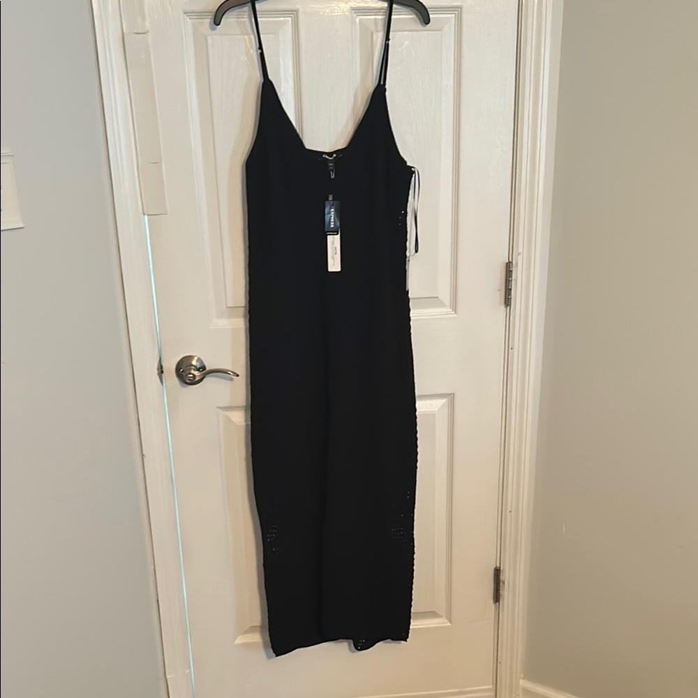 Express Black Bustier Maxi Dress